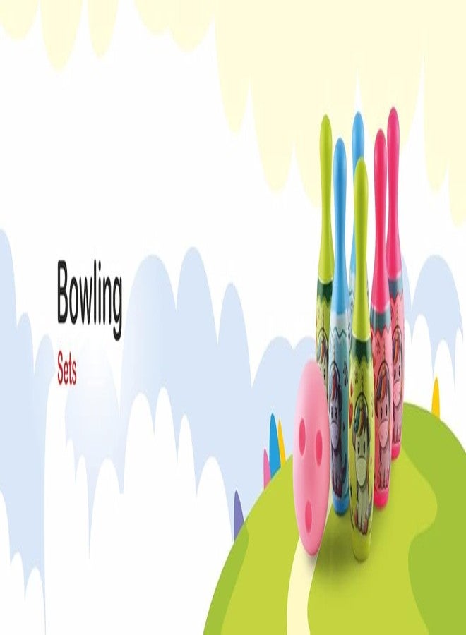 JAPSI Unicorn Bowling Play Set for Kids, 6 Bottles and 1 Ball, Non-Toxic Plastic, Multicolour, Age 3+ | - Image 4